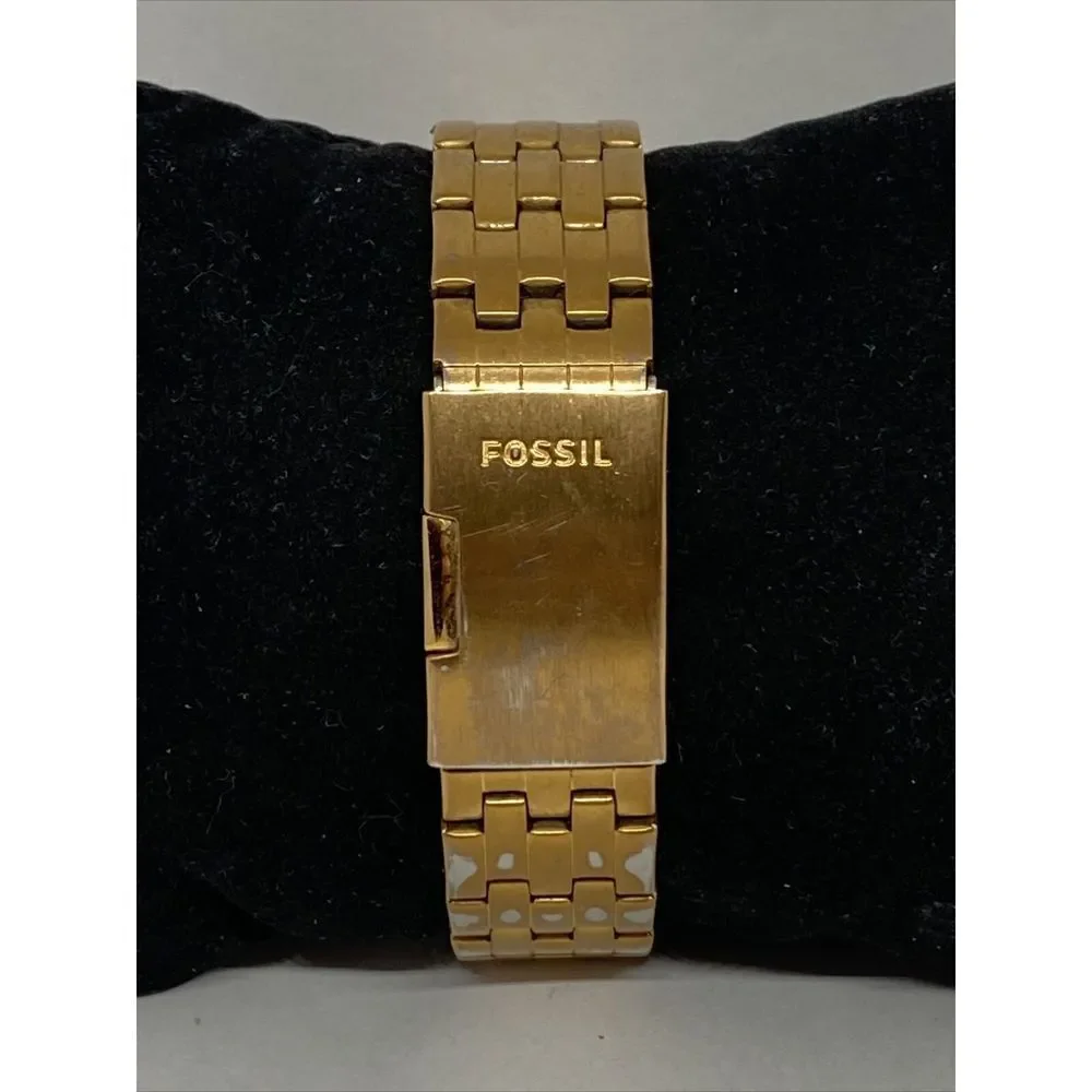 Fossil Classic BQ1411 Women's Rose Gold Stainless Steel Analog Dial Watch JK533